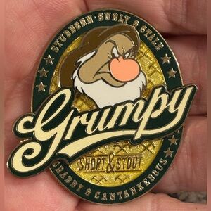 Disney Parks Snow White and the Seven Dwarfs Grumpy Short & Stout Pin